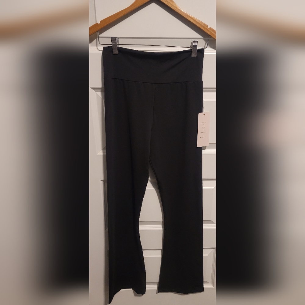 Black flare pants